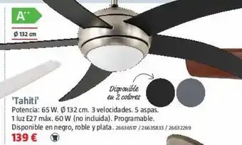 Bauhaus Ventilador de techo thiti oferta