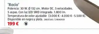 Bauhaus Ventilador de techo rocio oferta