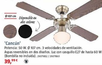 Bauhaus Ventilador de techo oferta
