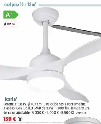 Bauhaus Ventilador de techo icaria oferta