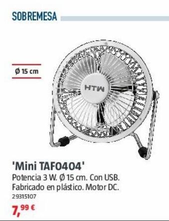 Bauhaus Ventilador de sobremesa oferta