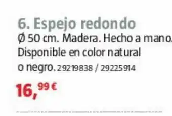 Bauhaus Espejo redondo oferta