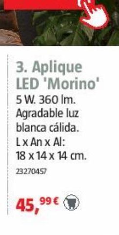 Bauhaus Apliques led oferta