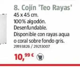 Bauhaus Cojines teo rayas oferta