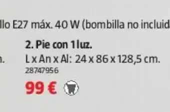 Bauhaus Plafones con 1 luz oferta
