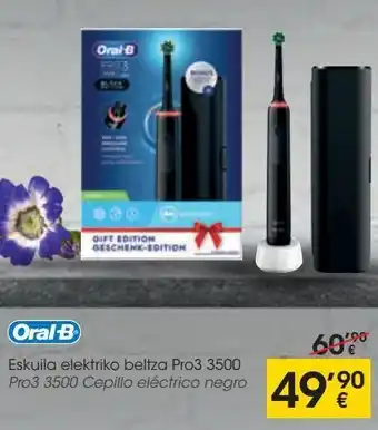 Eroski Pro3 3500 cepillo eléctrico negro oral b oferta