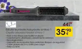 Eroski Cepillo alisador/rizador iónico 1 jata oferta