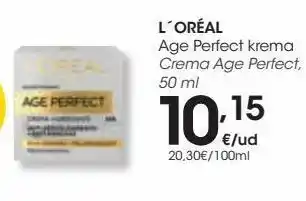 Eroski Crema age perfect l'oréal oferta