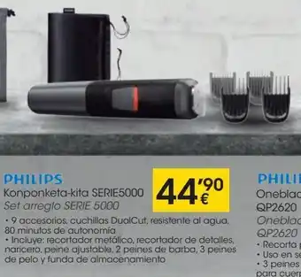 Eroski Set arreglo serie 5000 philips oferta