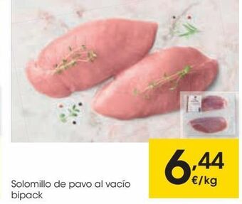 Eroski Solomillo de pavo al vacío bipack oferta