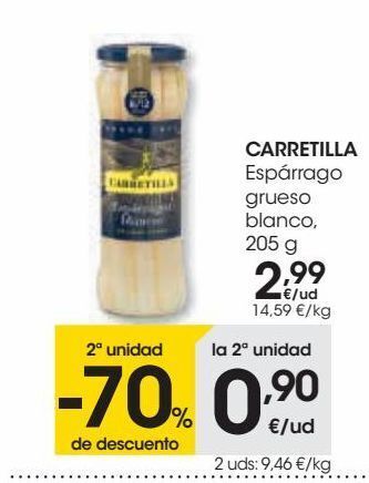 Eroski Carretilla espárrago grueso blanco oferta