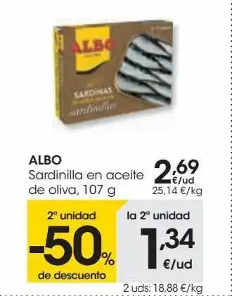 Eroski Albo sardinillas en aceite de oliva oferta