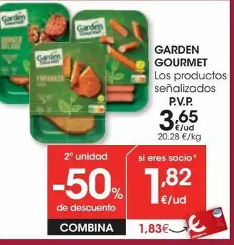 Eroski Garden gourmet los productos señalizados oferta