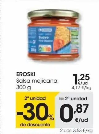 Eroski Eroski salsa mejicana oferta