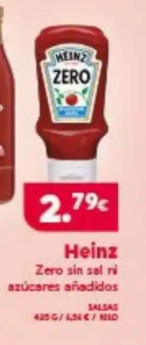 Hiperber Heinza Zero sin sal ni azúcares añadidos oferta