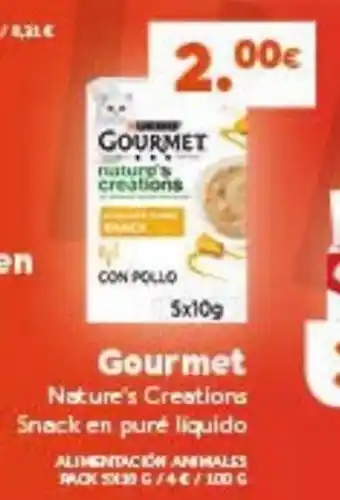 Hiperber Gourmet Nature's Creations Snack en puré liquido oferta