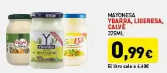 Hiperber Mayonesa Ybarra, Ligeresa, Calve 225ml oferta