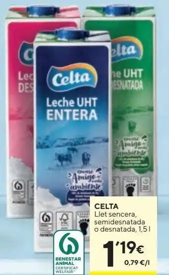 Caprabo Leche entera celta oferta