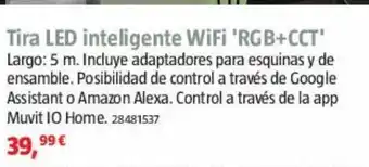 Bauhaus Tira led inteligente wifi oferta