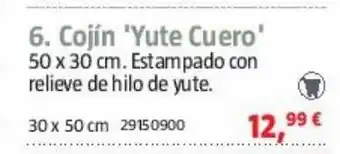 Bauhaus Cojines yute cuer oferta