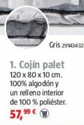 Bauhaus Cojines palet oferta