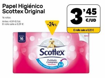 AhorraMas Papel higiénico scottex oferta