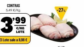 AhorraMas Contramuslos de pollo oferta