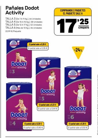 AhorraMas Pañales dodot oferta