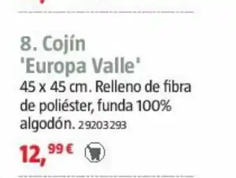 Bauhaus Cojines europa valle oferta