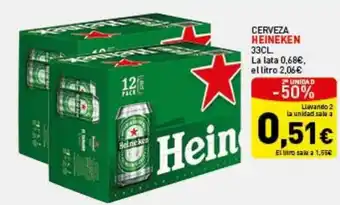 Hiperber Heineken Cerveza 33cl oferta