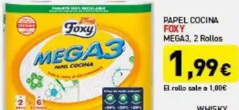 Hiperber Foxy Papel Cocina Mega3, 2 Rollos oferta