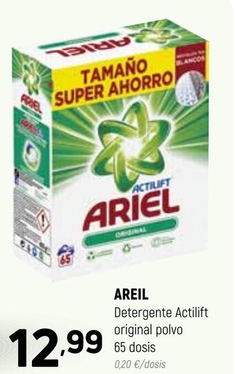 Coviran Ariel Detergente Actilift original polvo 65 dosis oferta
