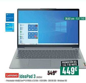 PCBox Lenovo Ideapad 3 oferta