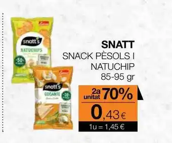 2a Unitat 70% Snatt Snack Pèsols Natuchip