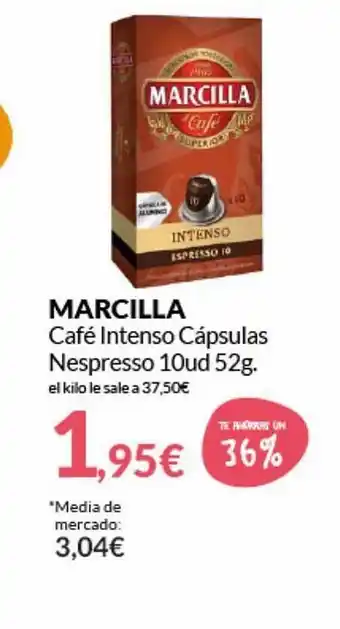 PrimaPrix Marcilla Café Intenso Cápsulas Nespresso oferta