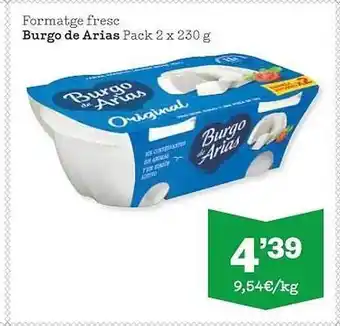 Sorli Formatge Fesc Burgo De Arias Pack 2 oferta