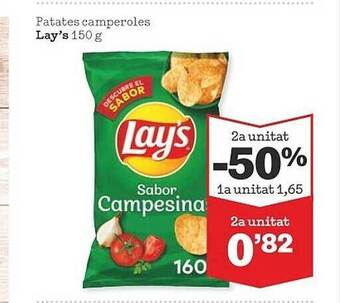 Sorli Patates Camperoles Lay's oferta