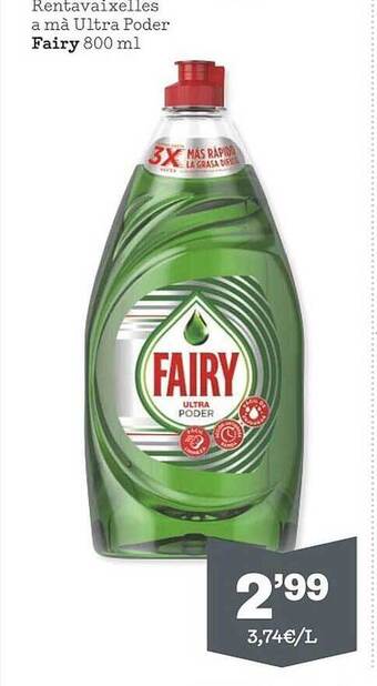 Sorli Rentavaixelles A Mà Ultra Poder Fairy oferta