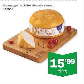 Sorli Formatge Delícies De Cabra Semi Pastor oferta
