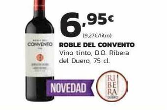 Supermercados Lupa Roble Del Convento Vino Tinto D.o. Ribera Del Duero oferta