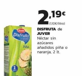 Supermercados Lupa Disfruta De Juver Néctar Sin Azúcares Añadidos Piña O Naranja oferta
