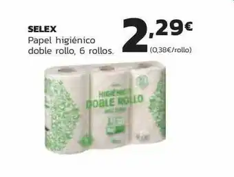 Supermercados Lupa Selex Papel Higiénico Doble Rollo 6 Rollos oferta