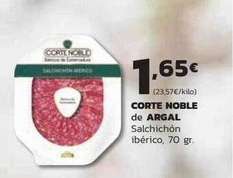 Supermercados Lupa Corte Noble De Argal Salchichón Ibérico oferta