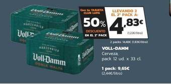 Supermercados Lupa Voll-damm Cerveza Pack 12 oferta