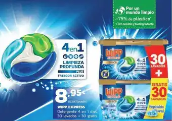Supermercados Lupa Wipp Express Detergente 4 En 1 oferta