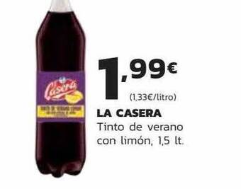 Supermercados Lupa La Casera Tinto De Verano Con Limón oferta