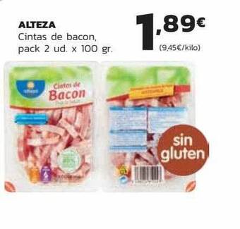 Supermercados Lupa Alteza Cintas De Bacon Pack 2 oferta