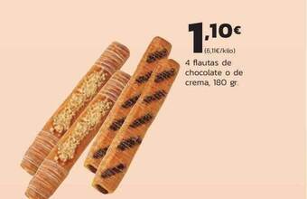 Supermercados Lupa 4 Flautas De Chocolate O De Crema oferta