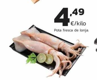 Supermercados Lupa Pota Fresca De Lonja oferta