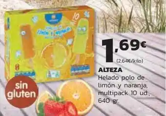 Supermercados Lupa Alteza Helado Polo De Limón Y Naranja Multipack oferta